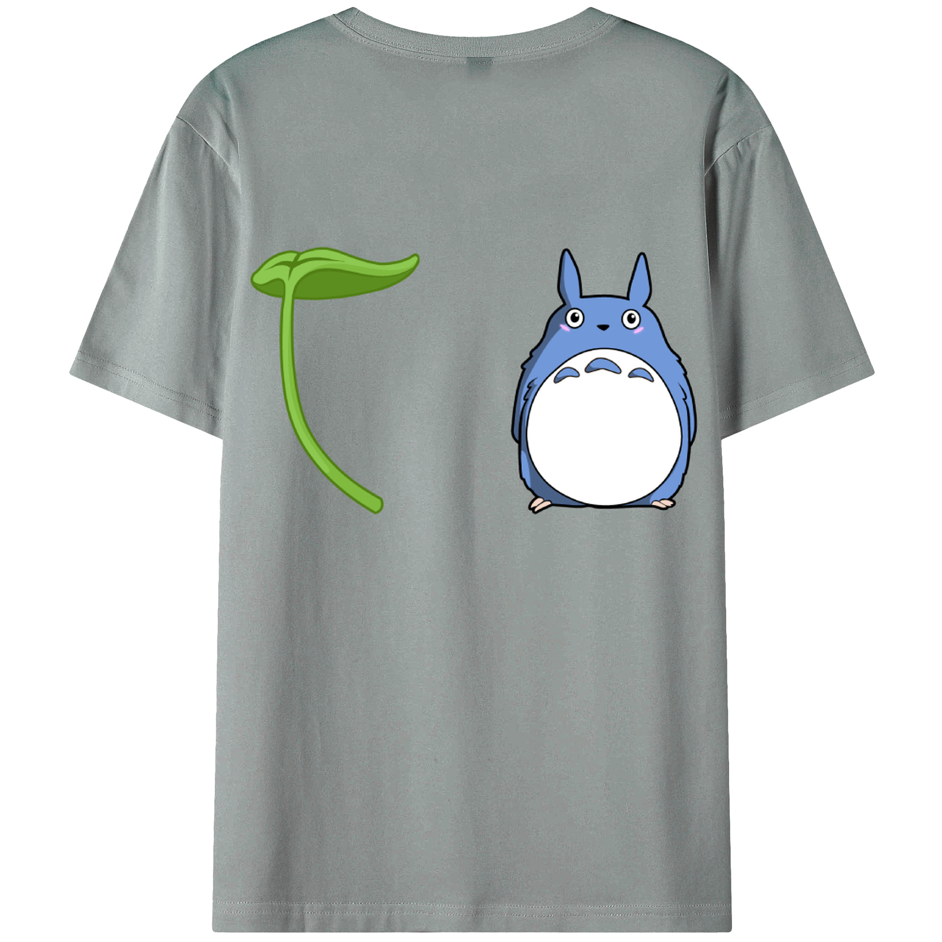 （画像用） となりのトトロ 草壁メイ 草壁サツキ My Neighbor Totoro Satsuki Kusakabe Mei Kusakabe 綿100％ メンズ半袖Tシャツ（バックプリント） 通気性